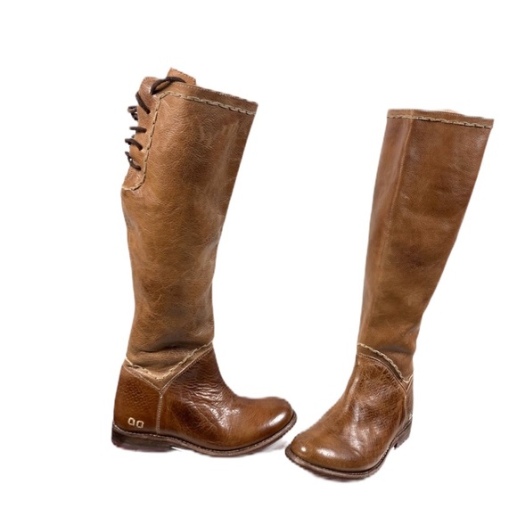 Bed Stu Manchester Tan Rustic Lace Camel Up Boots NIB - Picture 4 of 8